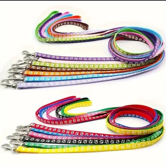 2pc Pet Dog Collar And Leash Sets, Cute Patterns, Adjustable With Bell - Picture 10 of 10